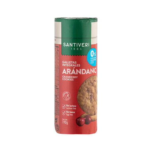 SANTIVERI Galletas digestivas con Arándanos SANTIVERI 190 g.