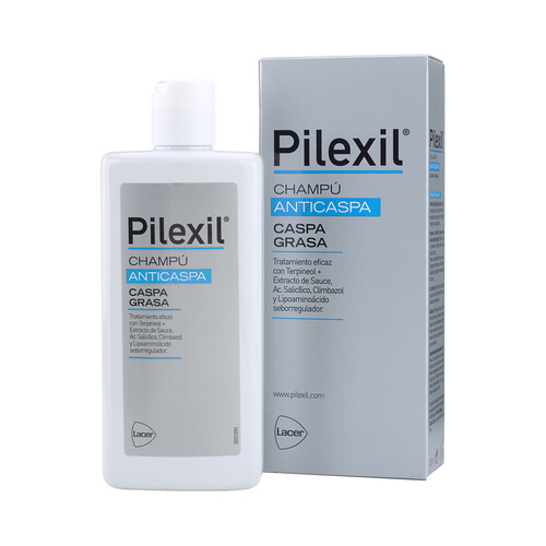 PILEXIL Champú anticaspa grasa PILEXIL 300 ml.