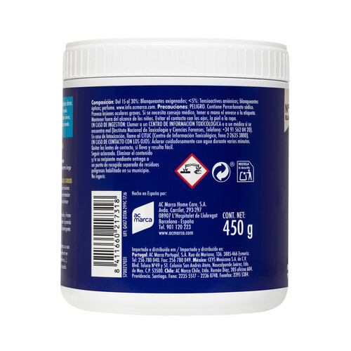 BLANCO NUCLEAR Activado de lavado BLANCO NUCLEAR IBERIA 450 g.