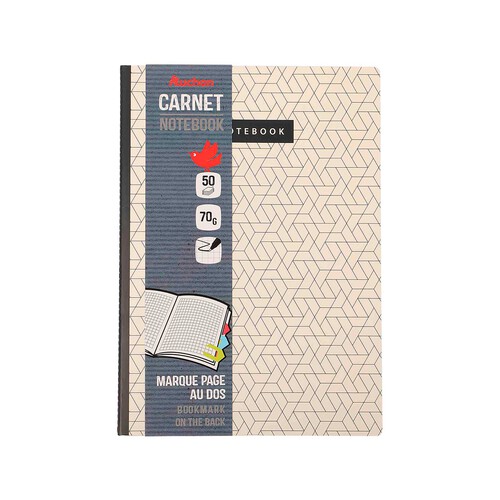 Cuaderno A4 70 G 50H Tapa Carton Cuadricula Papel FSC PRODUCTO ALCAMPO