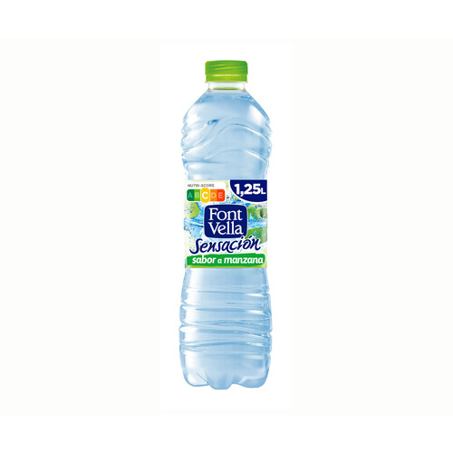 FONT VELLA Sensación  Agua mineral sabor manzana  1,25 l.