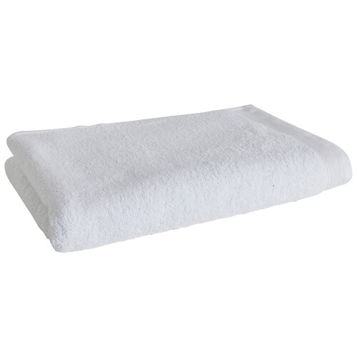 Toalla de baño 100% algodón color blanco, 360g/m² ACTUEL.