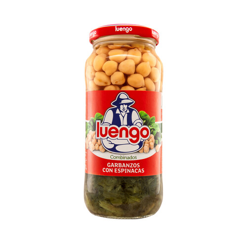 LUENGO Combinados Garbanzos con espinacas en tarro  400 g.