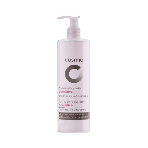 COSMIA Leche desmaquillante con extracto de jazmín, para pieles secas o sensibles 250 ml.