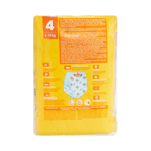 PRODUCTO ALCAMPO Baby Pants (braguitas) de aprendizaje talla 4 para bebés de 8 A 15 kilogramos 22 uds.