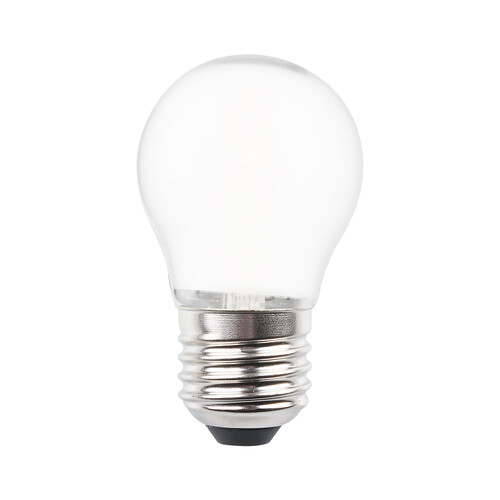 Bombilla Led E27, 7W=60W, luz cálida, 806lm, cristal mate, PRODUCTO ALCAMPO.