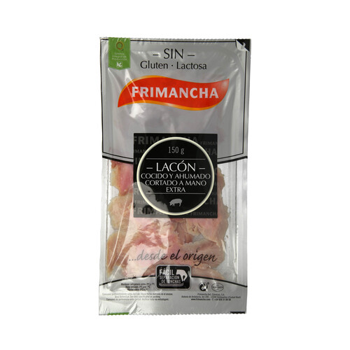 FRIMANCHA Lacón cocido y ahumado cortado a mano 150 g.