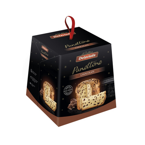 DELAVIUDA Panettone de chocolate 750 g.