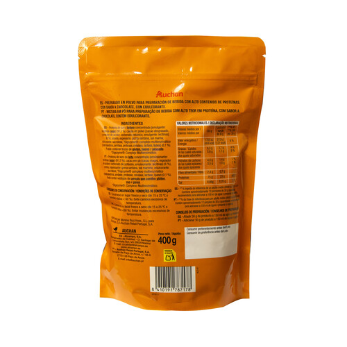 PRODUCTO ALCAMPO Whey protein sabor vainilla con Digezyme y bajo contenido en azúcares 400 g.