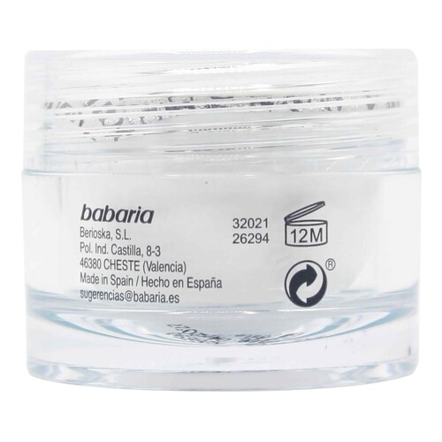 BABARIA Collagen vegan Crema facial de uso dario con acción reafirmante, antiedad y antiflacidez 50 ml.