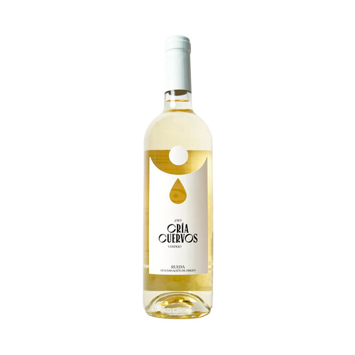 CRIA CUERVOS  Vino blanco Verdejo con D.O. Rueda botella 75 cl.