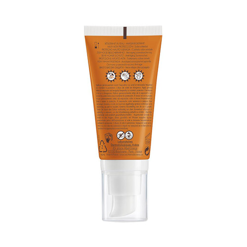 THERMALE AVÉNE Protector solar facial antiedad con FPS 50+ (muy alto), para pieles sensibles 50 ml.