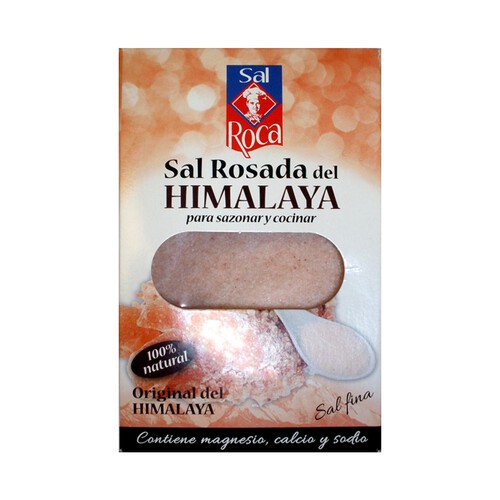 SAL ROCA Sal rosa fina del Himalaya especial para cocinar y sazonar SAL ROCA 500 g.