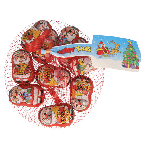 Figuras Papa Noel de chocolate PRODUCTO ECONÓMICO ALCAMPO 100 gr,