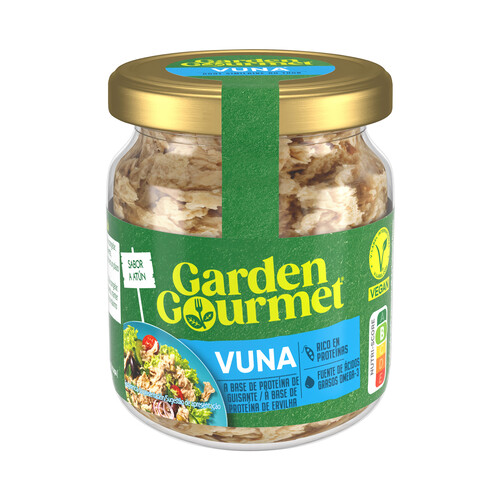 GARDEN GOURMET Preparado vegano a base de proteina de guisante con sabor a atún 175 g.