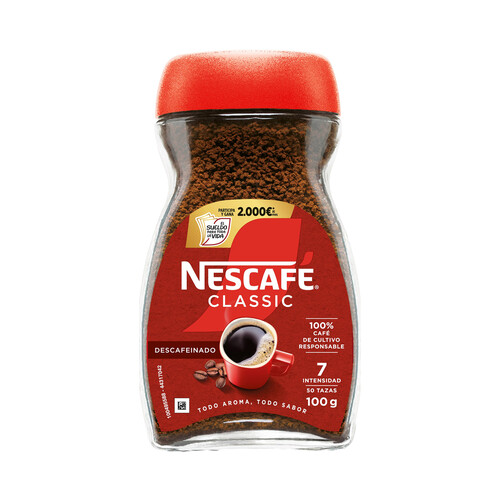 NESCAFÉ Café soluble descafeinado 100 g.