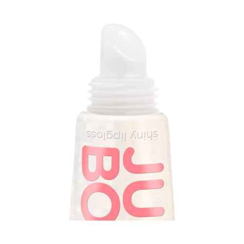 ESSENCE Juicy bomb tono 101 Lovely litchi  Brillo de labios con acabado brillante y fragancia afrutada.