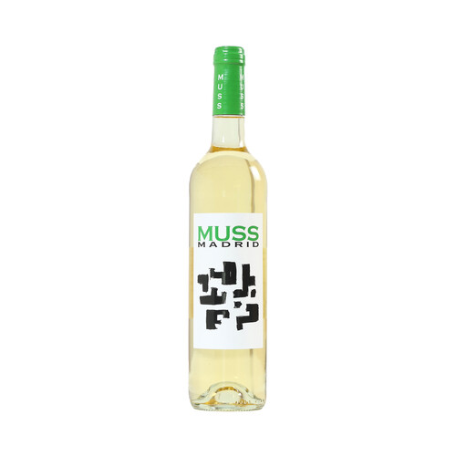 MUSS MADRID Vino blanco con D.O. Vinos de Madrid botella 75 cl.