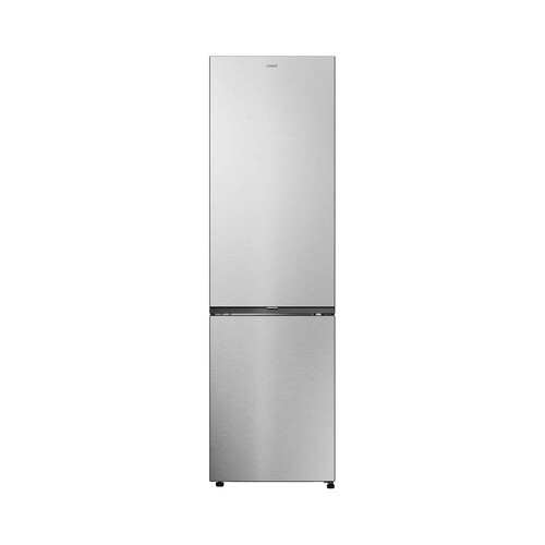 Frigorífico combi 205cm CANDY CNCQ2T620EX, Inox, NO FROST, clasificación energética: E, H: 205cm, A: 59,5cm, F: 66,7cm, capacidad total: 409L.