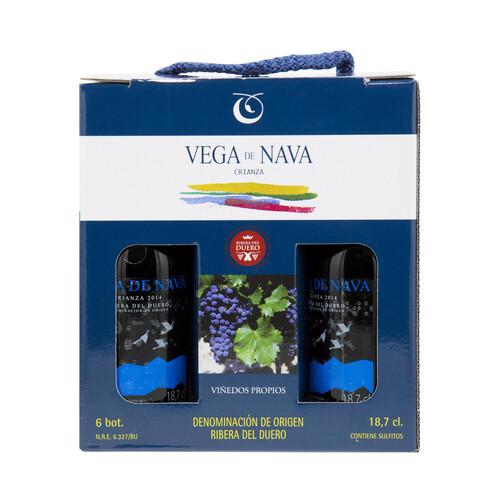 VEGA DE NAVA  Vino tinto de crianza con D.O. Ribera del Duero 6 x 18,7 cl.