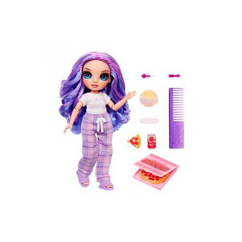 Muñeca fiesta de pijamas Violet Willow, RAINBOW HIGH.