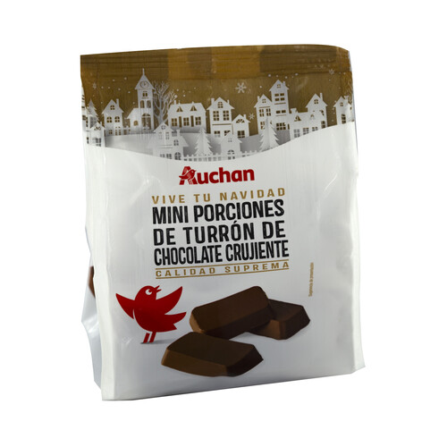 PRODUCTO ALCAMPO Mini porciones de turrón de chocolate crujiente 220 g.