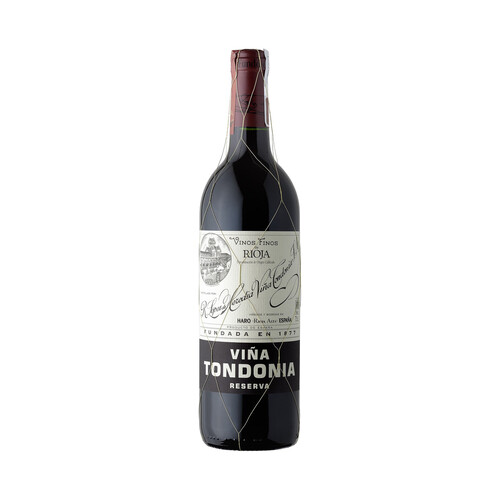 VIÑA TONDONIA  Vino tinto reserva con D.O. Ca. Rioja botella 75 cl.