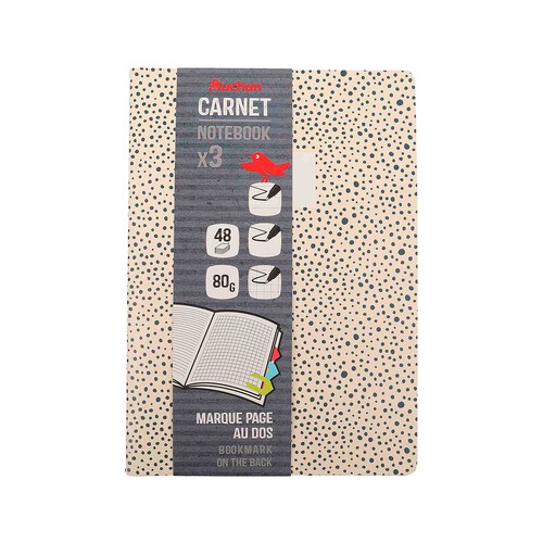 Pack Libretas A5 80G Tapa Carton Cuad/Horizontal/Blanco FSC PRODUCTO ALCAMPO