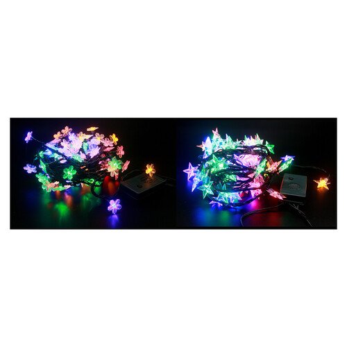 Leds decorativos para árbol de navidad con forma de estrella y música navideña, ACTUEL.