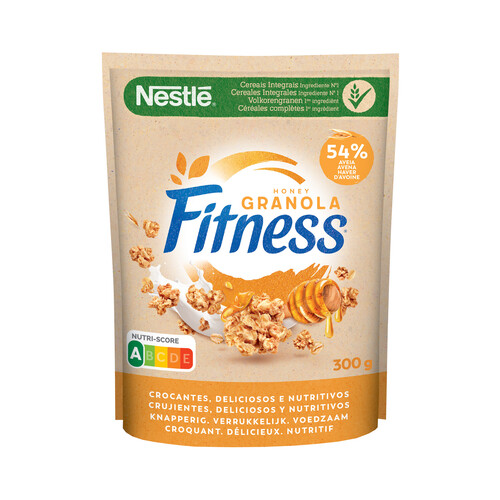 NESTLÉ Cereales granola de avena con miel, NESTLÉ FITNESS de 300 g.