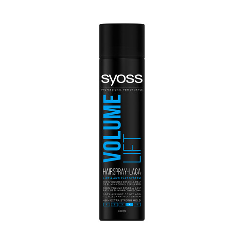 SYOSS Laca de pelo extra-fuerte (4) con acción volumen SYOSS Volumen lift 400 ml.