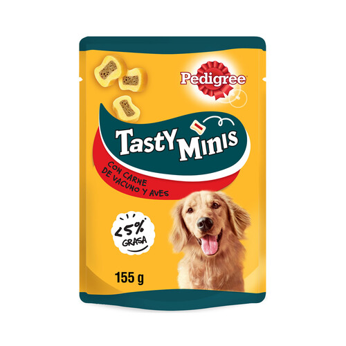 PEDIGREE Bocaditos con sabor a buey para perros PEDIGREE 155 g.