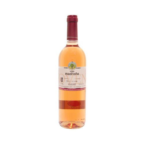 Vino rosado con denominación de origen Vinos de Madrid VEGA MADROÑO botella de 75 cl.