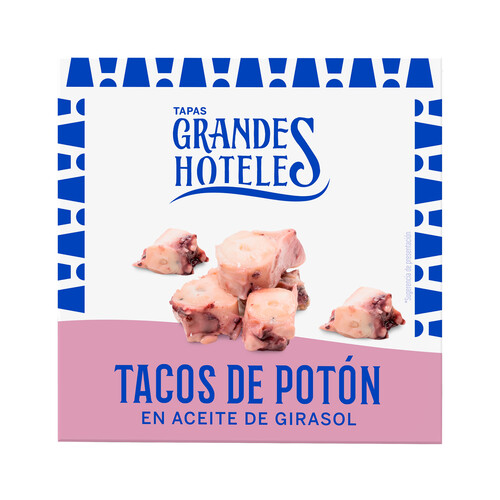 GRANDES HOTELES Tacos de potón en aceite de girasol 72 g.