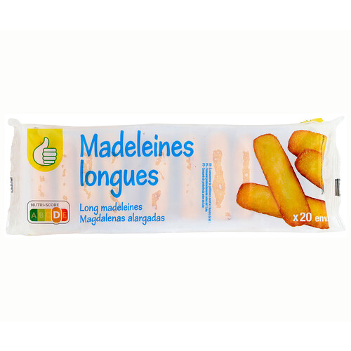 PRODUCTO ALCAMPO Magdalenas alargadas auchan económico 250g.