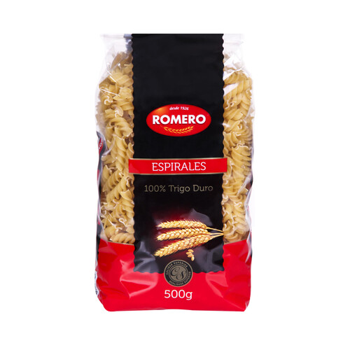 ROMERO Pasta espirales,pasta ROMERO 500 gr.