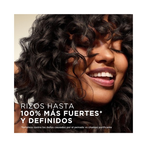 PANTENE Pro-v rizos definidos Champú para cabellos con rizos rebeldes o encrespados 500 ml.