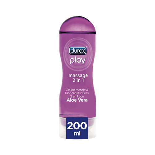 DUREX Gel de masaje y lubricante Íntimo con aloe vera DUREX Play 200 ml.