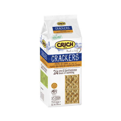 CRICH Crackers con un 30 % menos de sal 500 g.