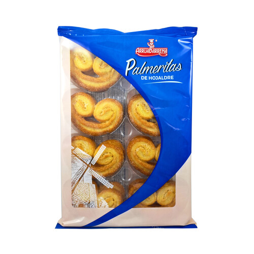 ARRUABARRENA Palmeritas de hojaldre 180 g.