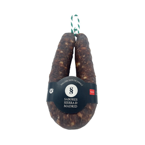 SABORES SIERRA DE MADRID Salchichón de jabalí, elaborado sin gluten 250 g.