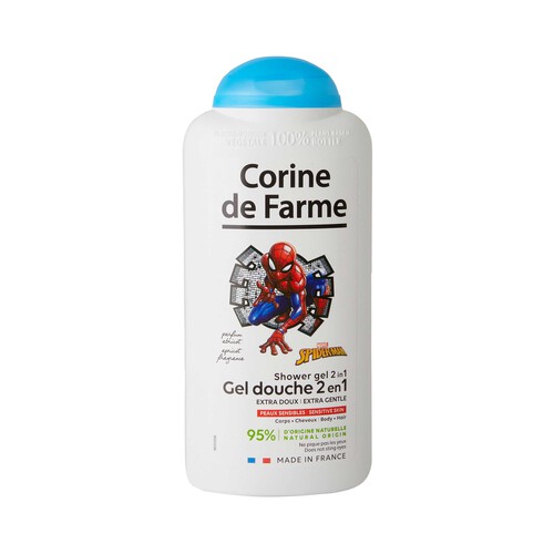 CORINE DE FARME Spiderman Gel y champú para pieles sensibles 300 ml.