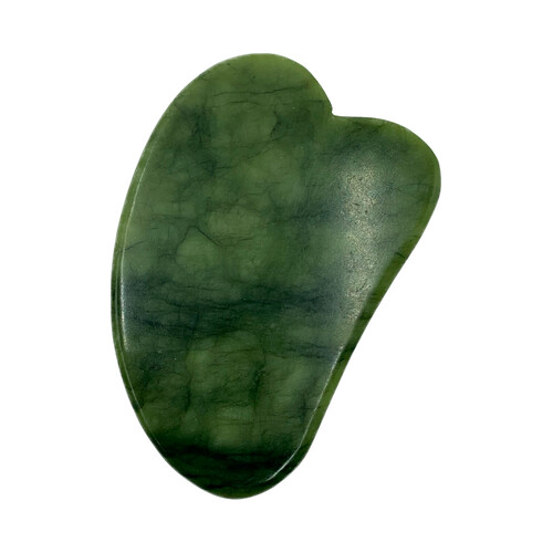 BECASAN Natural style  Piedra Gua sha o jade con acción exfoliante ligera .