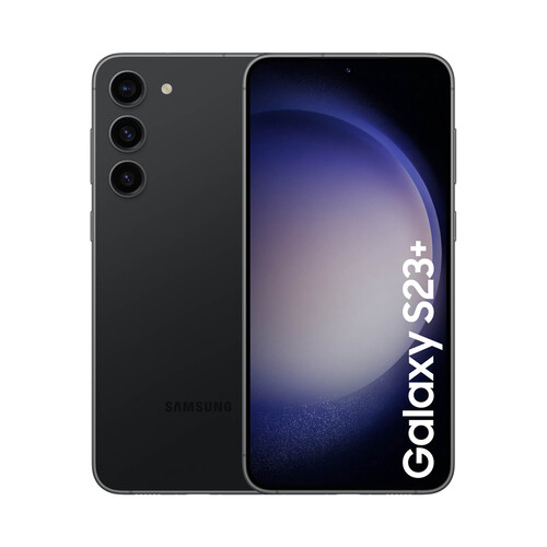 SAMSUNG Galaxy S23+ negro, 256GB + 8GB Ram, pantalla 16,8cm (6,6). SM-S916BZKDEUB