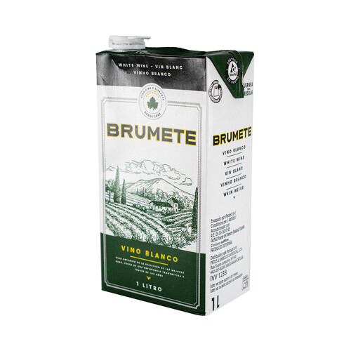 BRUMETE Vino blanco de mesa brick 1 l.