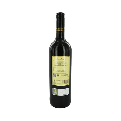 BARON DE URZANDE  Vino tinto con D.O. Ca. Rioja botella 75 cl.