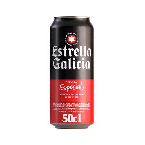 ESTRELLA GALICIA Especial cerveza lata de 50 cl.