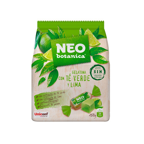 NEO Botánica Gelatina con té verde y lima (caramelos) 150 g.
