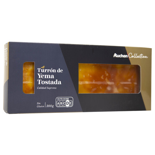 AUCHAN COLLECTION Turrón de yema tostada 300 g.