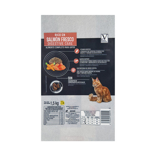 PRODUCTO ALCAMPO Alimento de gato seco estómagos sensibles Auchan expert 1,5 kg.